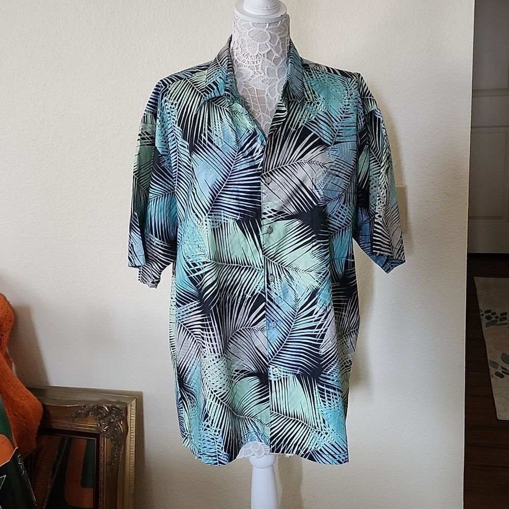 Tori Richard Honolulu Hawaiian Aloha Shirt Size Large Tropical Jungle Vibes